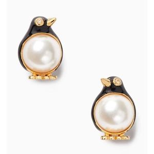 🆕 🐧 Kate Spade ♠️ New York Arctic Friends Penguin Stud Earrings NWT New!